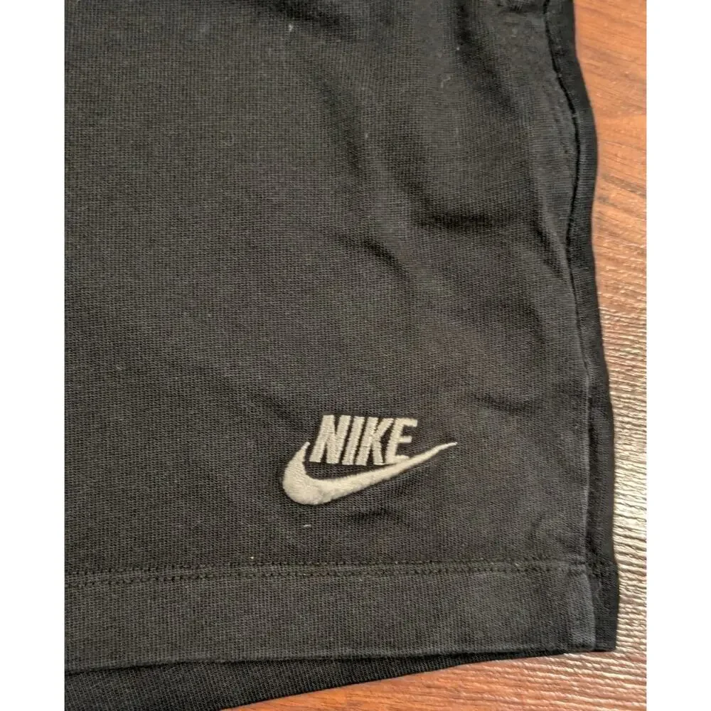 Vintage Nike Shorts Womens XS Black Embroidered Swoosh Cotton Y2K 90s Drawstring